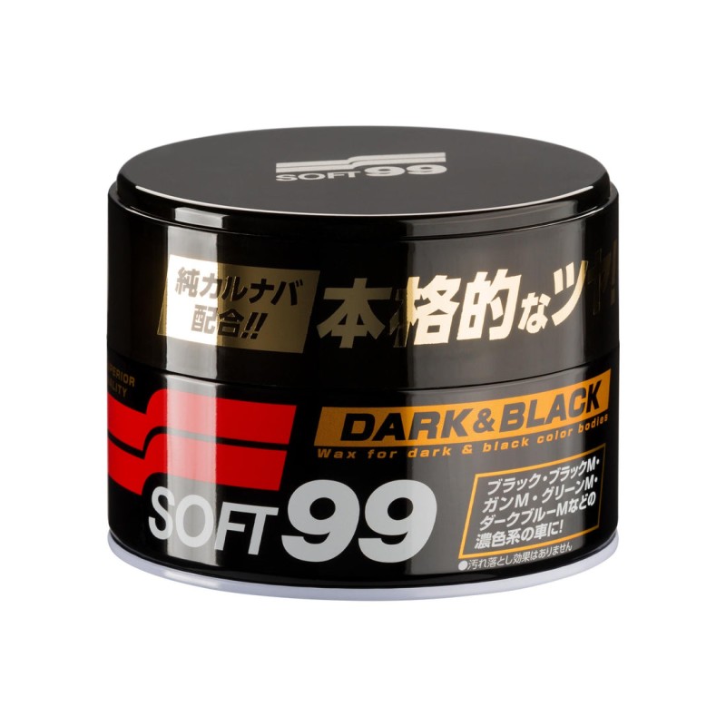 Cera Dark & Black Soft99, cera dura para automóveis, 300 g