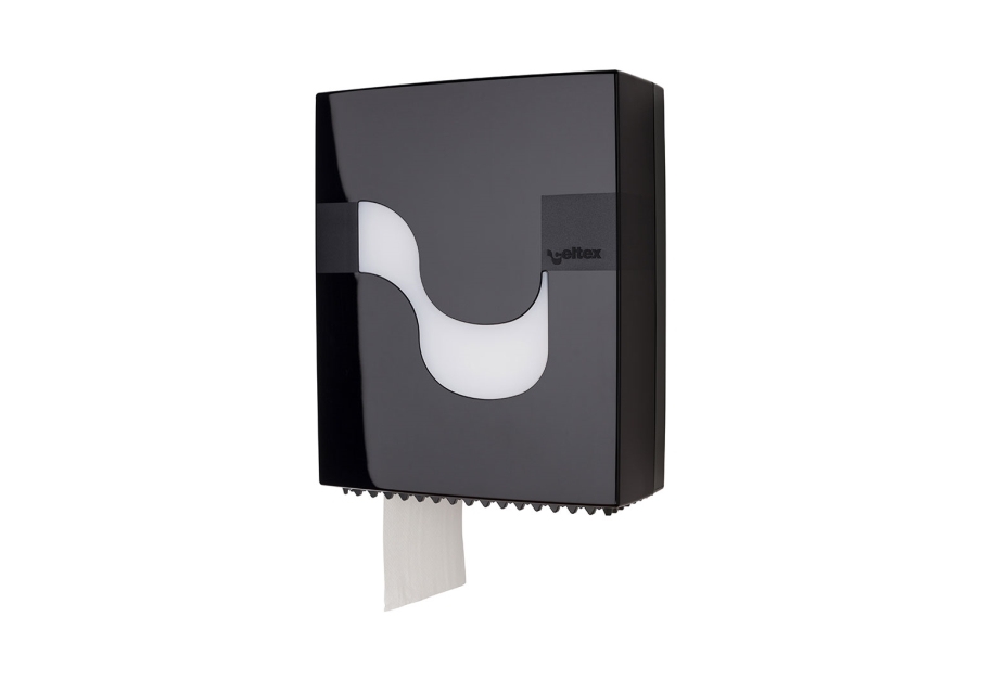 Porta Rolos Papel Mini Jumbo Preto
