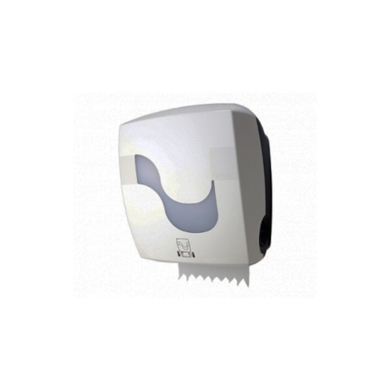 Dispensador Auto-Corte Papel Mãos Branco