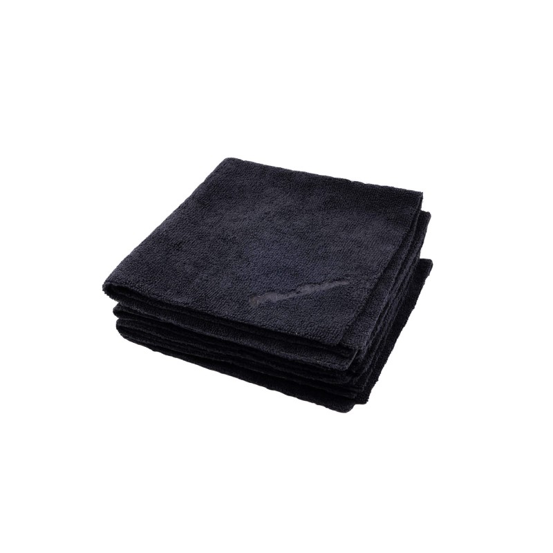 Microfibra Preto Multiuso sem bordas 16"x16"/40x40cm (5 Uni 330gsm)