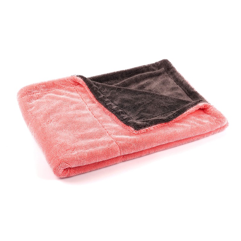 Toalha Secagem Supermacia Rosa e Cinza 60X90 1200gsm Maxshine