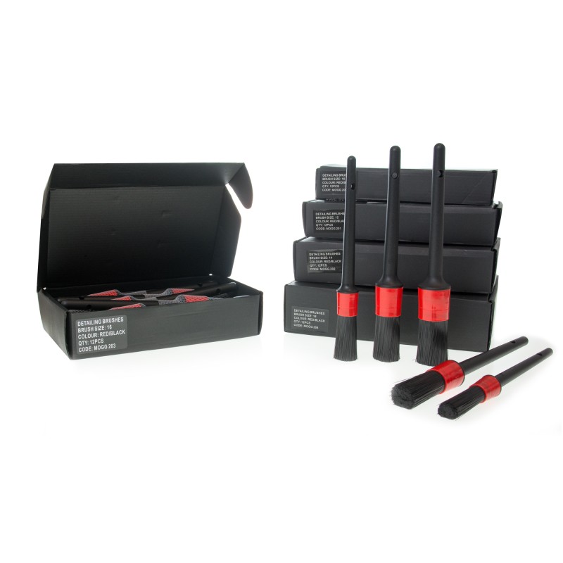 Black/Red Pincel Detalhe Exterior-Interior Tamanho 12