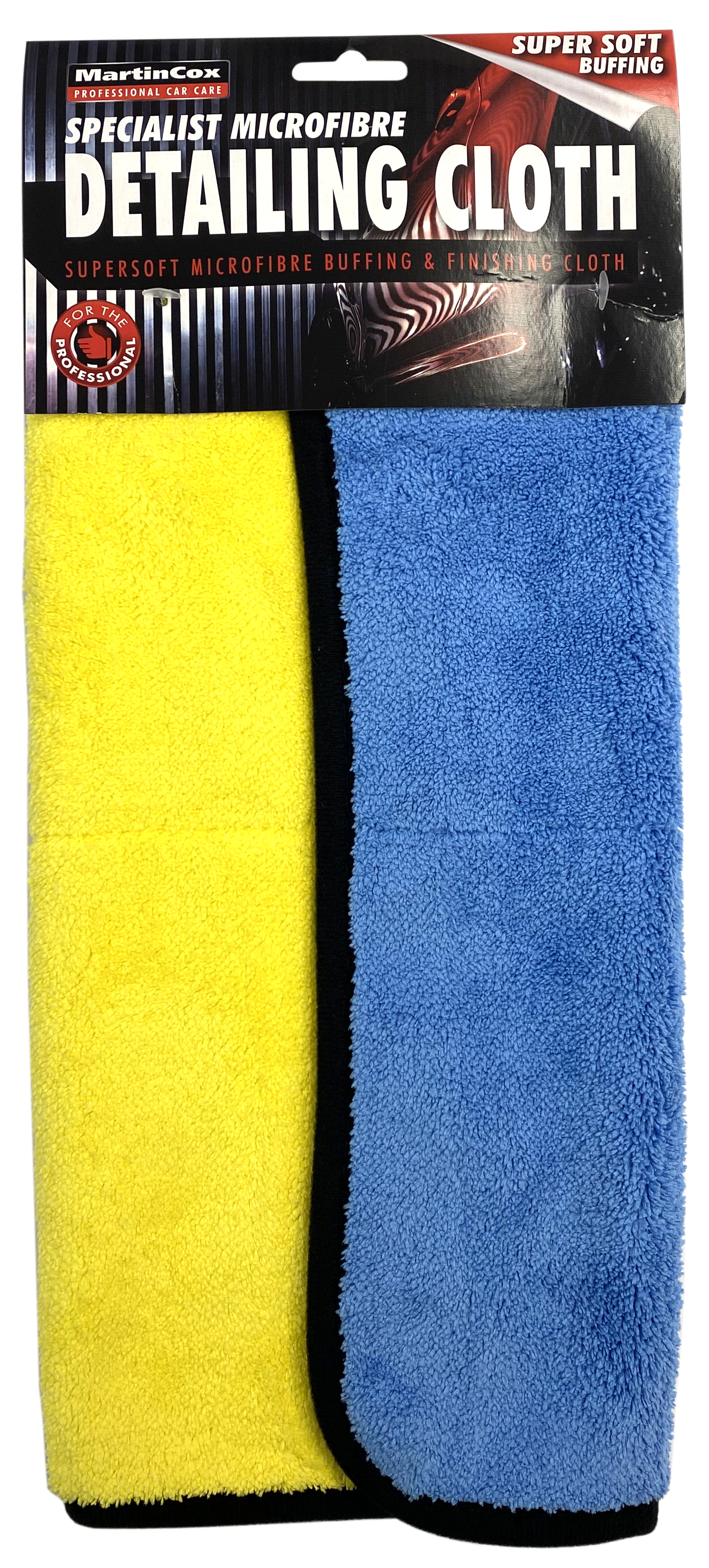 Pano Suave Azul/Amarelo Polimento/Acabamento 40x40CM