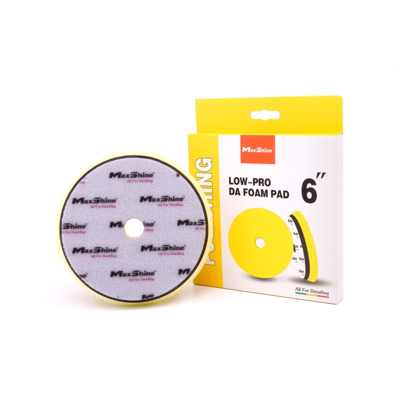 Boina Amarela Polimento de baixo perfil com revestimento de borracha 6 inch