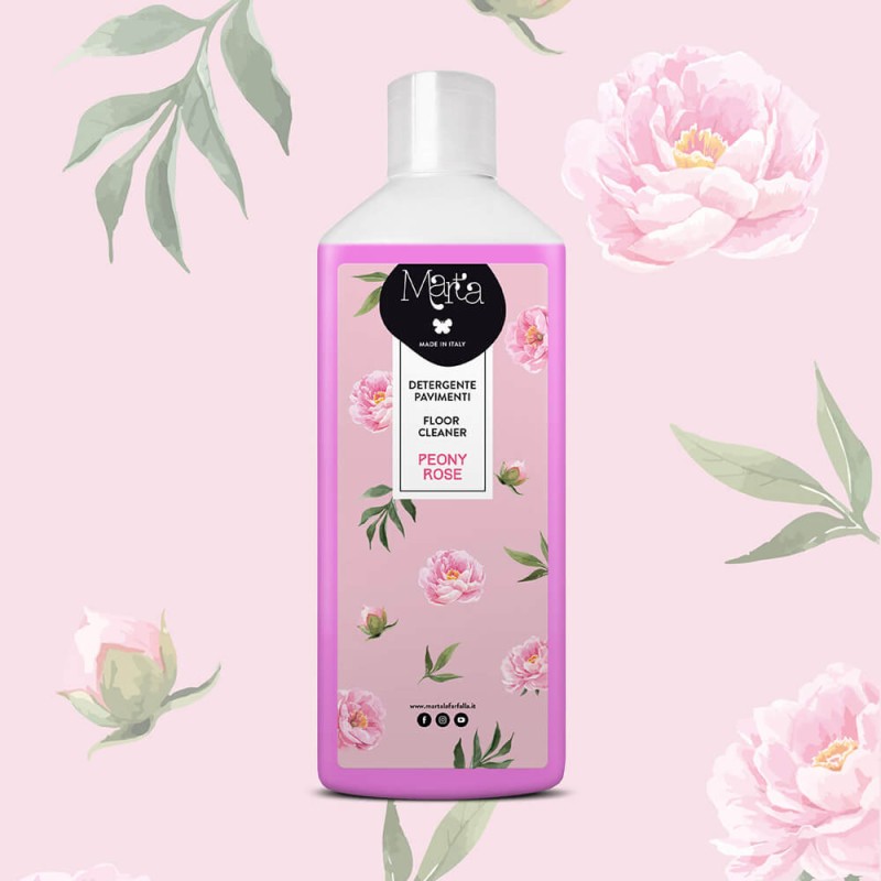MARTA DETERGENTE FLOOR CLEANER PEONY ROSE LT1