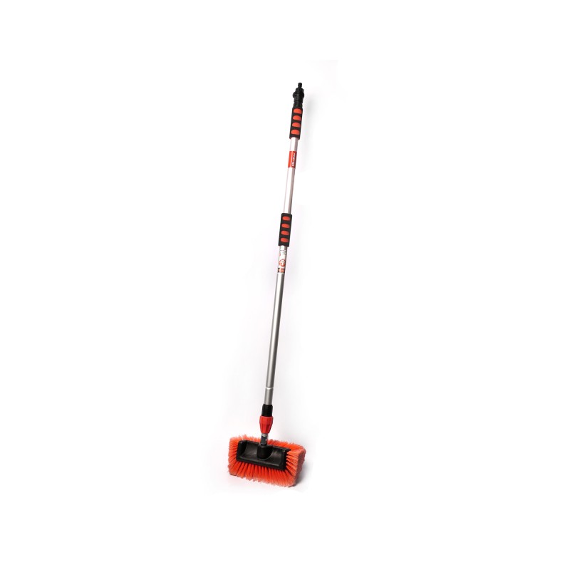 Escova Lavagem Auto Flow-Thru 25 cm com extensão alumínio 1,20 até 2,4mt Maxshine