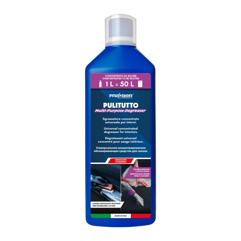 PULITUTTO 1000ML Limpa Interiores de Carro e Desengordurante Concentrado