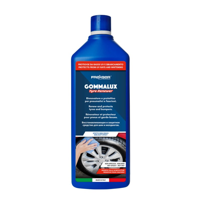 Gommalux di Fra-Ber Preto Pneus Profissional para Pneus Brilhantes ou Opacos