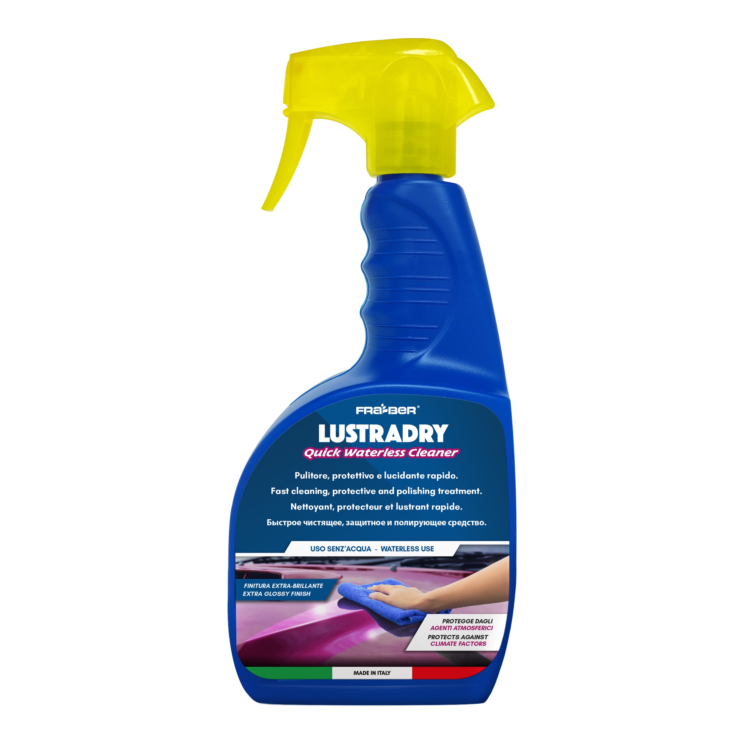 LUSTRADRY 750ML Polish Limpeza para Lavagem de Carros Waterless
