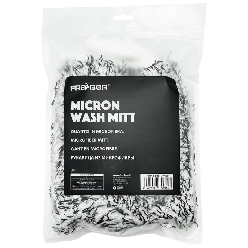 MICRON WASH MITT BLACK-WHITE INNOVACAR